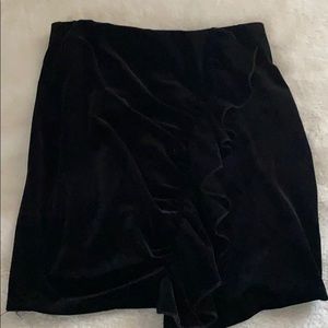 LAST CHANCE!!! Velvet Skirt with Ruffles